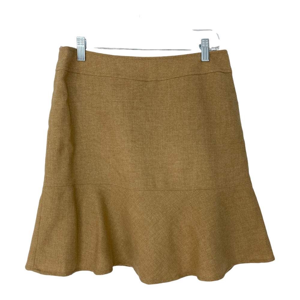 Gap Wool Blend Skirt Womens 4 Fits 30x19 Career Fit & Flare Brown Vintage Y2K
